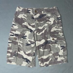American Eagle Cargo Shorts Mens 32 Green Camouflage Camo Longer Length
